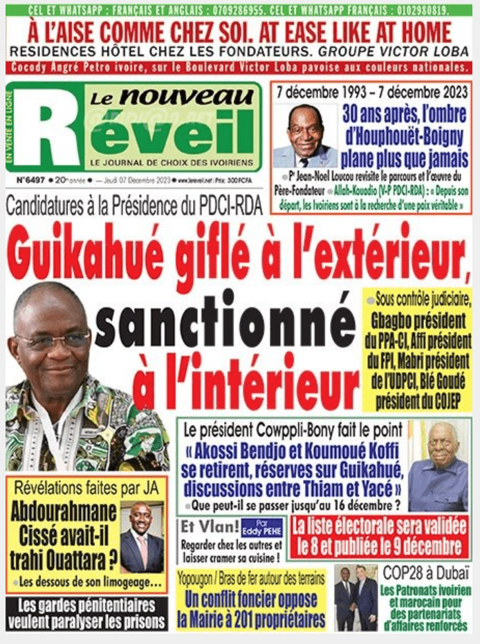 Rejection of Guikahué's Candidacy
